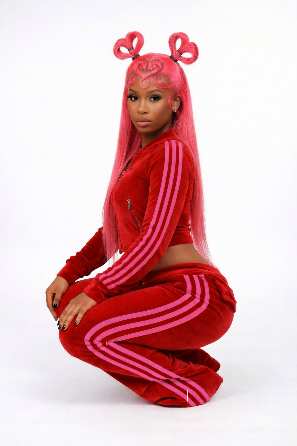 Pretty crush velour set